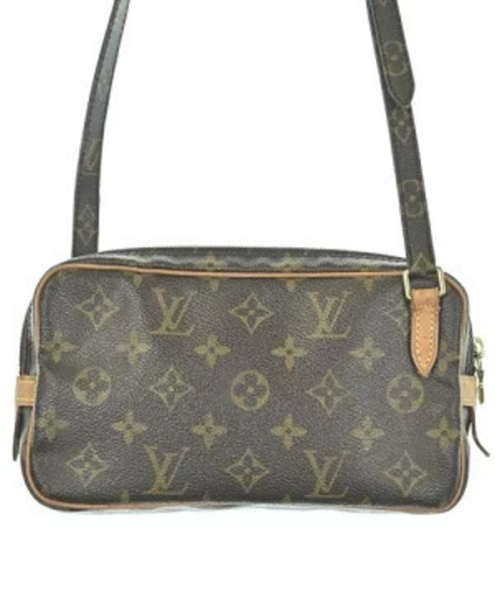 Louis Vuitton Shoulder Bag Brown Beige Cream All over